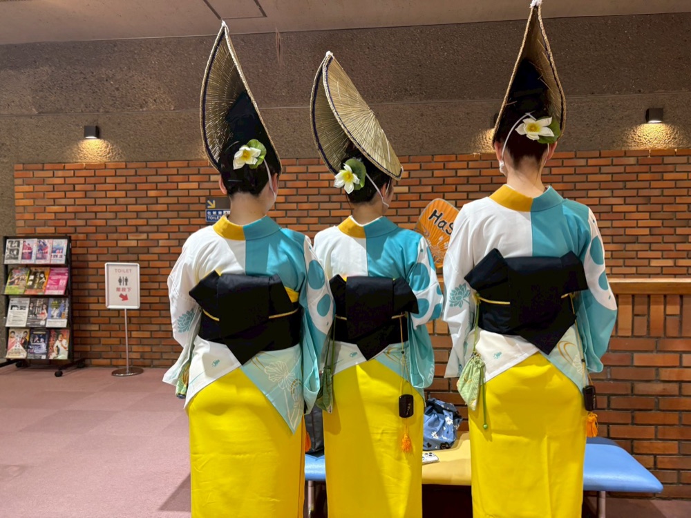 阿波踊り 連の出張着付け・番組撮影対応