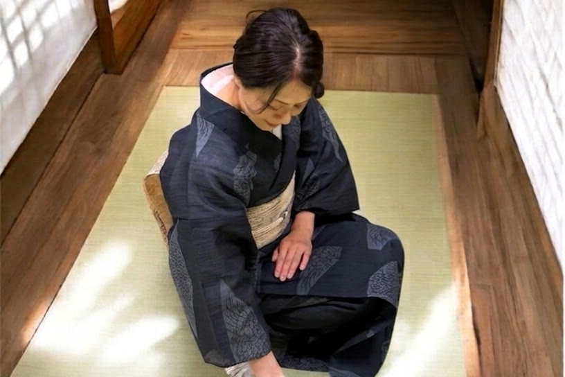 着物のときの、ものの扱い方。
