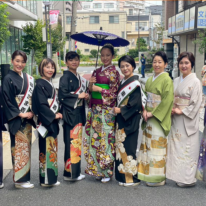 しながわ宿場まつりパレード 2024ミス日本準グランプリ